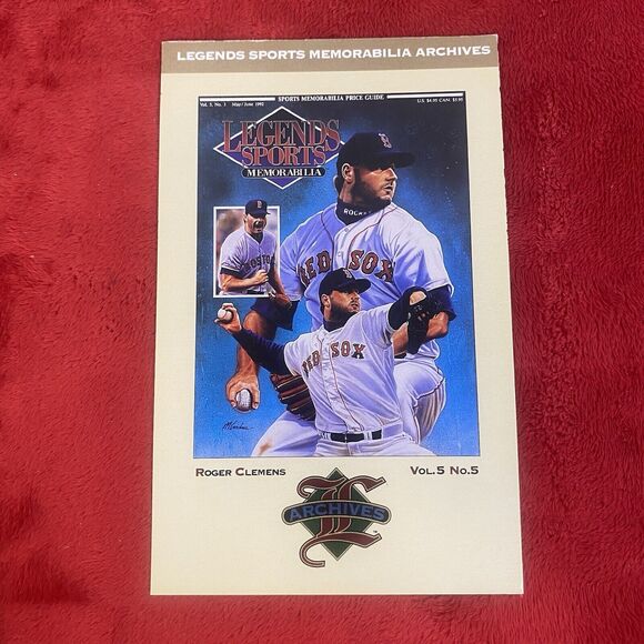 Roger Clemens Boston Red Sox MLB Legends Sports Memorabilia Post Card Postcard - Picture 1 of 4